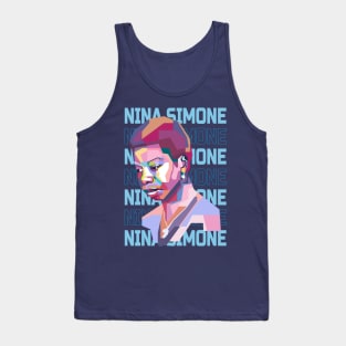 Abstract Nina Simone in WPAP Tank Top